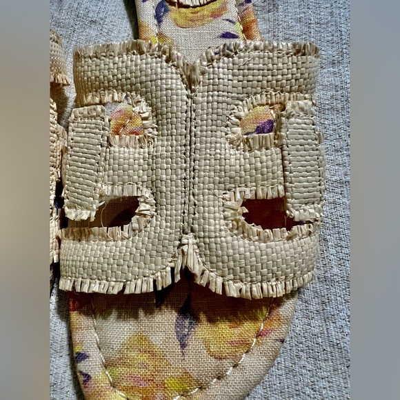 NEW Sam Edelman Bray Fray Wheat Weave Slide Sandals -Size 9.5 - Picture 3 of 8